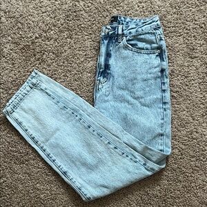 White Fox Boutique Light Blue Straight Leg Jeans